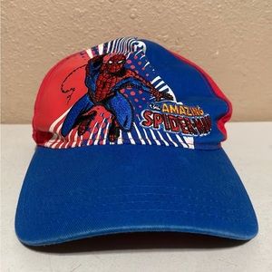 Marvel Ultimate Spider-Man Superhero Embroidered Strapback Hat Cap Red Blue Kids